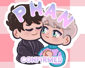 Phan Glossy Vinyl Sticker - Hard Launch Wear - Dan and Phil
