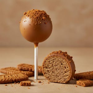 Biscoff Cake Pops – Spiced Caramel Biscuit Flavor | Handmade Edible Gift | Gourmet Dessert | Luxury Treat Box from Germany