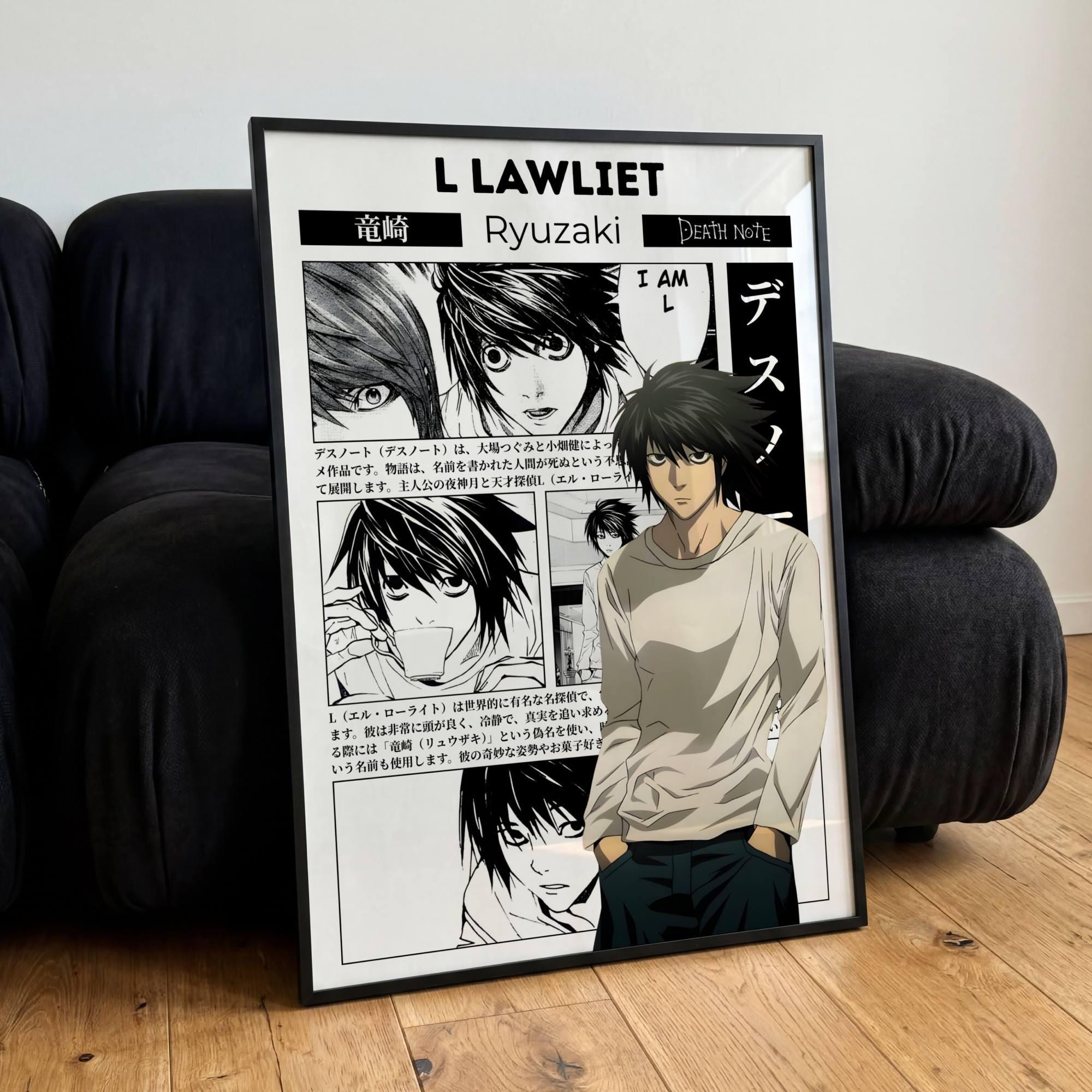 L Lawliet Poster - Etsy