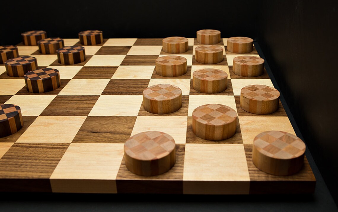 Jumbo Checkers Set Premium Deluxe XL Checkers Set Jumbo Etsy