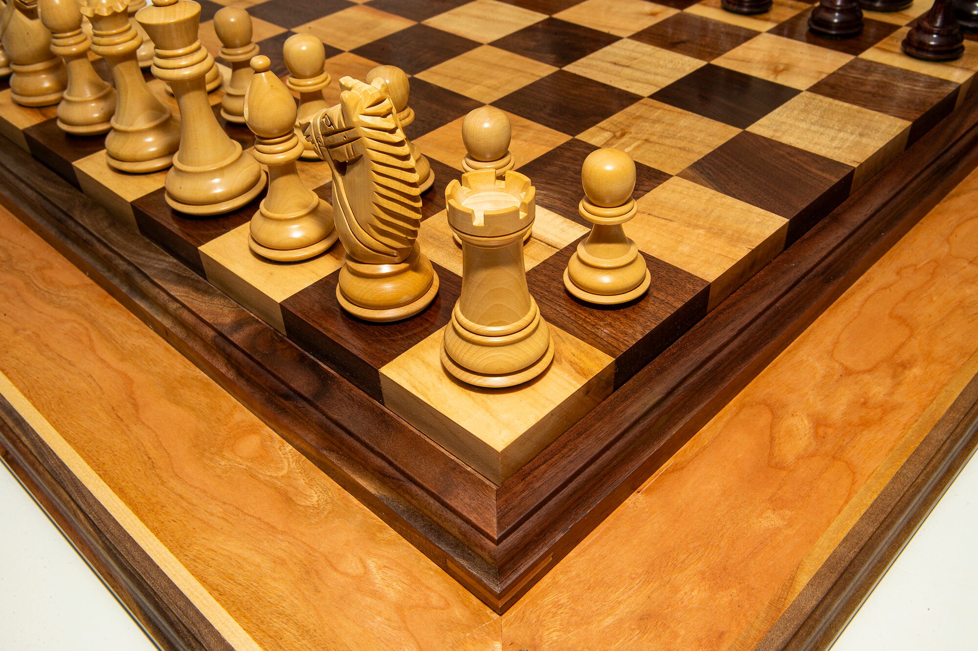 19 Wood Chess and Checkers Set - Walnut – Chess House