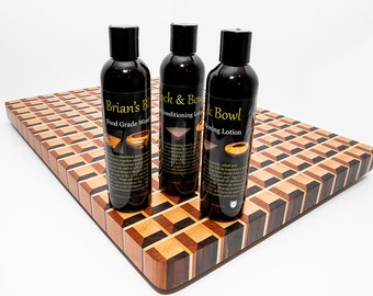 Brian's Block & Bowl Food Grade Wood Conditioning Lotion Cutting Board Conditioner Furniture Polish Wood Lotion Cutting Board Oil Beeswax