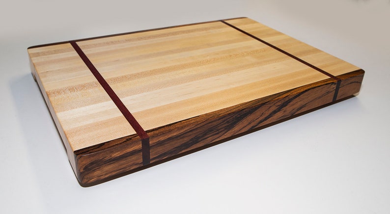 Hard Maple Zebrawood Purpleheart Countertop Butcher Block Etsy