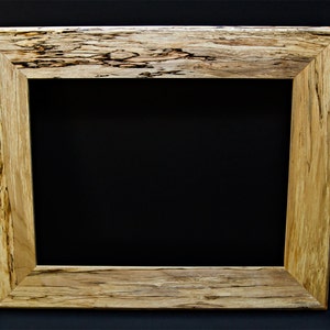 Handmade Spalted Maple Frame: Solid Hardwood, Custom Wall Decor