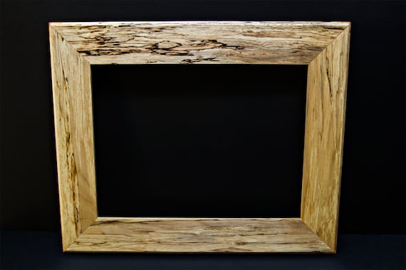 Spalted Maple Frame: Solid Hardwood, Handcrafted Custom Wall Decor