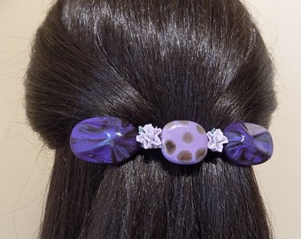 Large Barrette For Thick Hair / Womens Gift/ Handmade Teen Gift/French Barrette Large/100mm