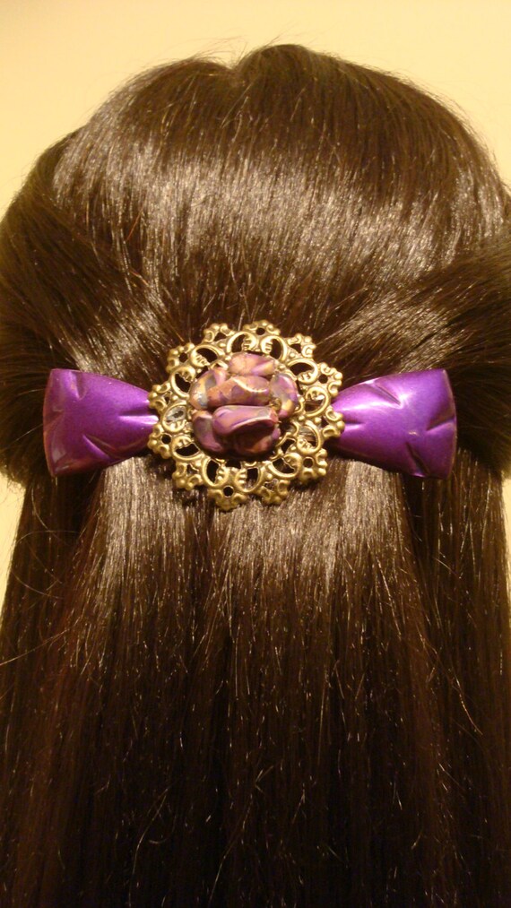 Extra Large Barrette For Thick Hair Womans Gift Etsy