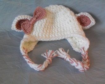 Little Lamb Hat with Bow
