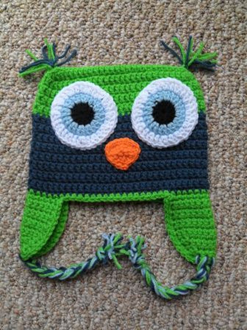 Owl Hat Crochet Pattern image 3