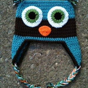 Owl Hat Crochet Pattern image 1