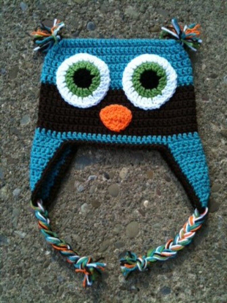 Owl Hat Crochet Pattern image 1
