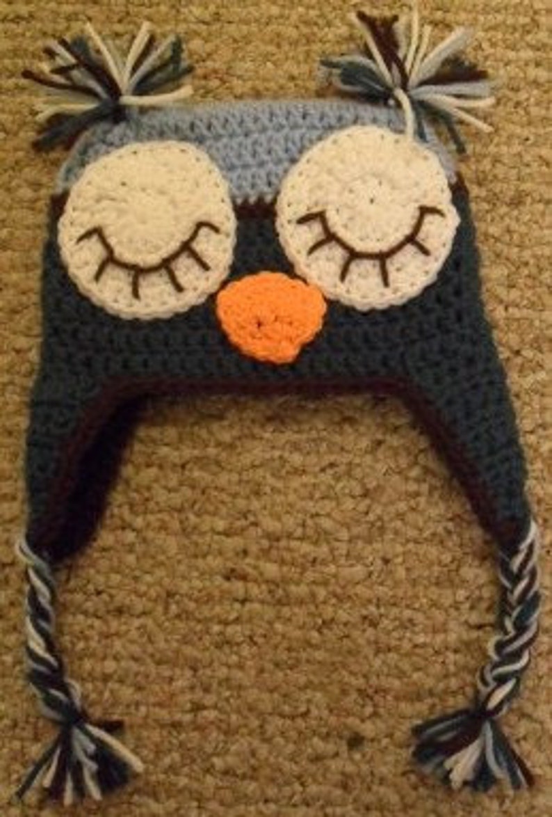 Owl Hat Crochet Pattern image 4