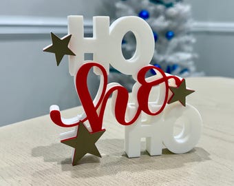 Christmas Ho Ho Ho decor.
