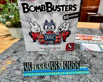 Bomb Busters Game Wire Tile Holder Stands (Set of 5) – 3D Printed Rack