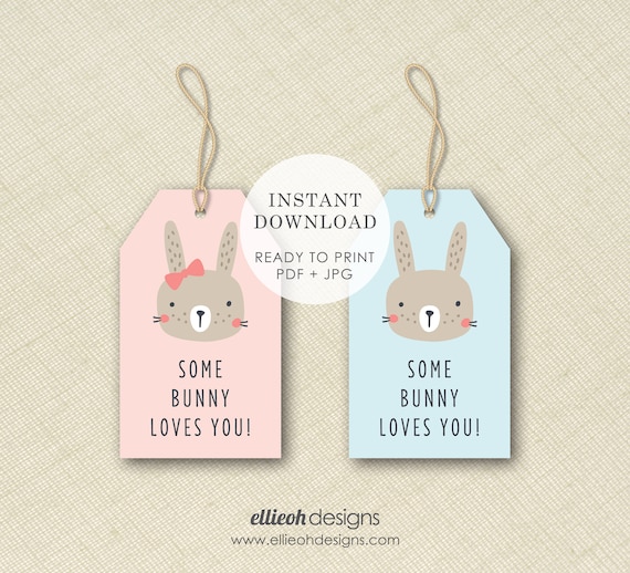 Printable Easter Tag. INSTANT DOWNLOAD. Printable Tag. Easter Basket Tag. Kids Easter Tag. Digital Download. Easter Bunny Tag. Easter Tag