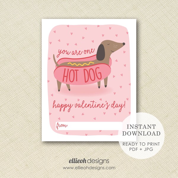 Dachshund Valentines - Etsy