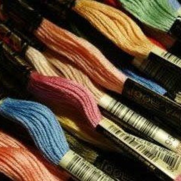 DMC Embroidery Floss 10 Skeins Grab Bag NEW  SALE Destash  Counted Cross Stitch Needlework