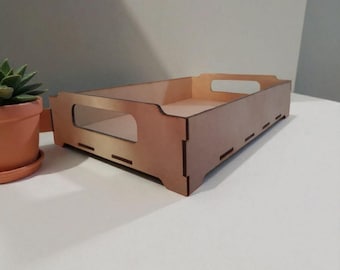 Laser Cut Tray SVG File – MDF Template for Digital Download