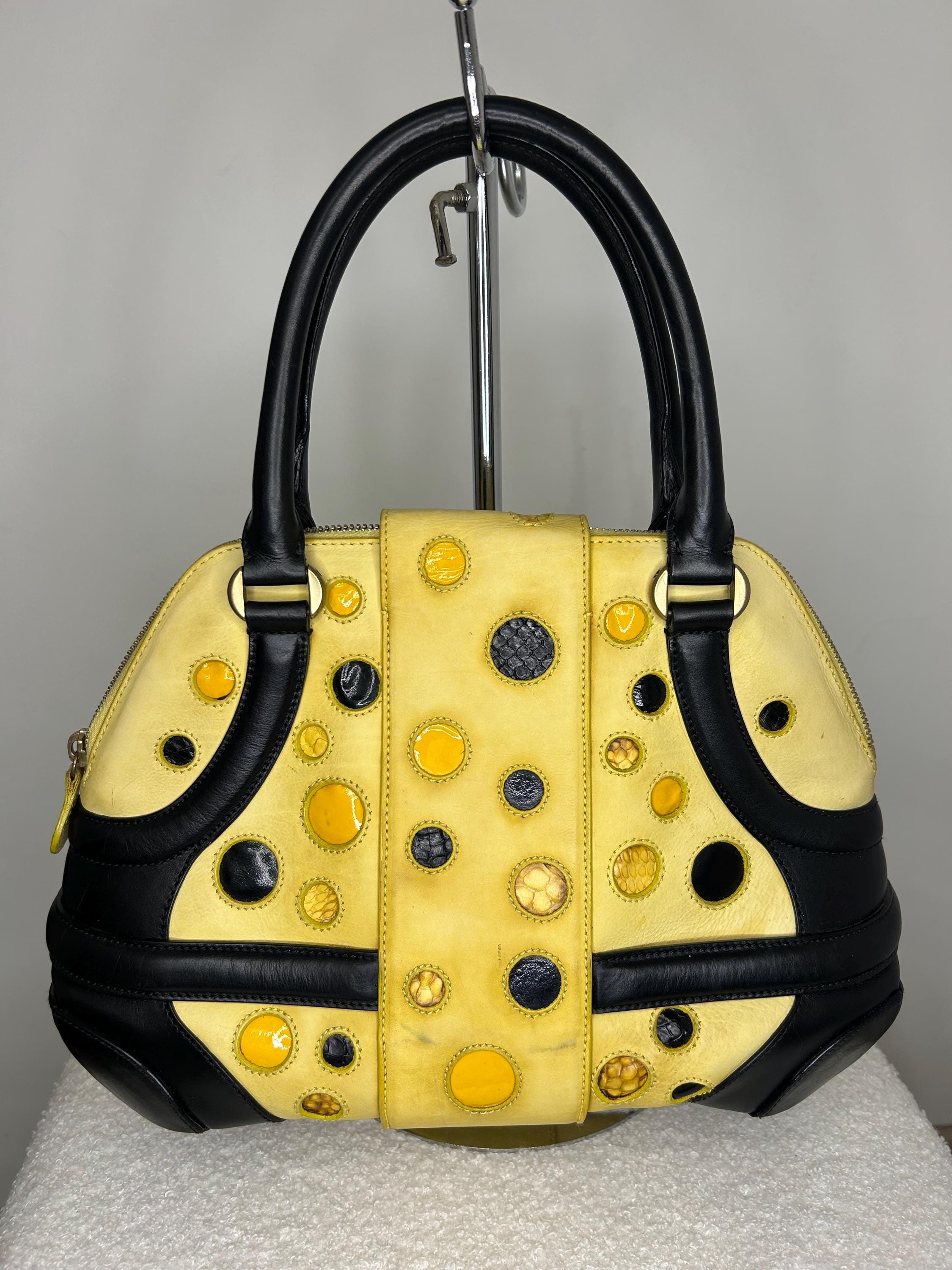 【希少品】AlexanderMcQueen レザーバッグ Alexander Mcqueen подлинная винтажная кожаная сумка Novak - Etsy
