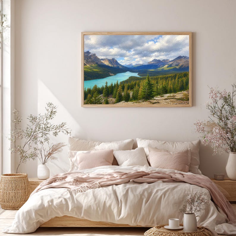 Peyto Lake, Banff National Park – Mountain Lake Wall Art - Etsy