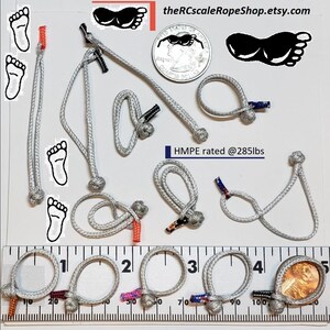 1:10 Scale Soft Shackles made with Dyneema/Spectra rated @285lbs image 14
