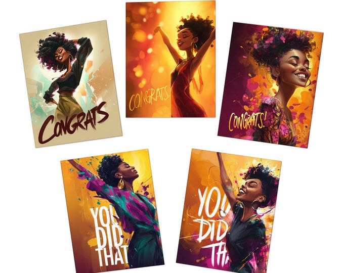 Congrats Queen Cards (5-Pack)