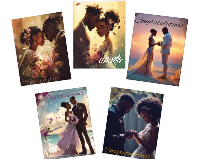 Just Married Cards (5-Pack)