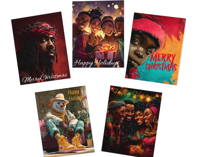 Christmas Greeting Cards - (5 pack)