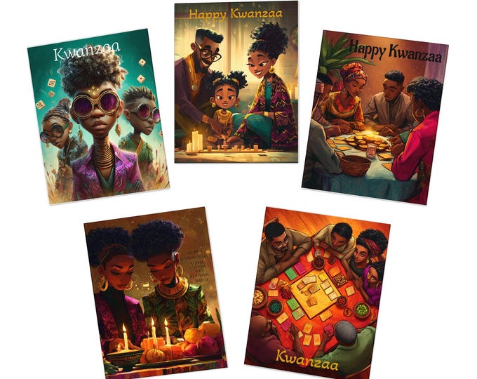 Kwanzaa Greeting Cards (5-Pack)