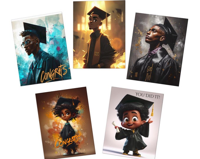 King Graduation Cards (5-Pack)