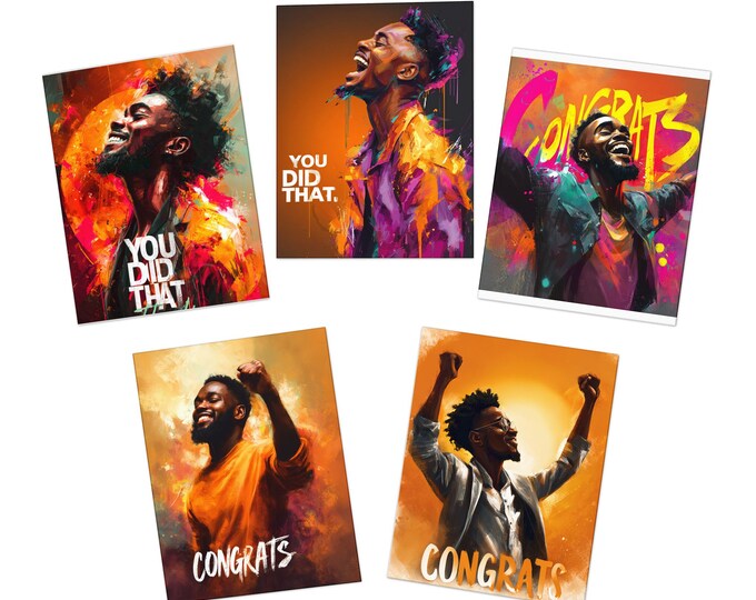 Congrats King Cards (5-Pack)