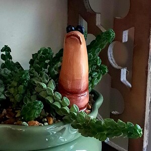 Handmade Clay Marcus the Worm, with magnet image 3