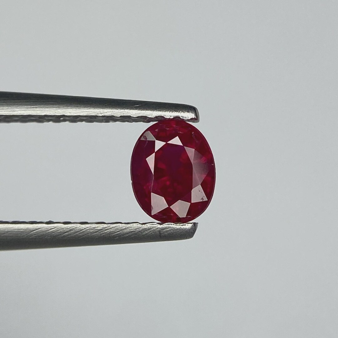0.55 Ct Fire Natural Burmese Ruby Stone Fine Quality Red Gemstone ...