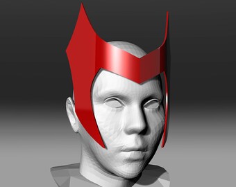 Scarlet Witch Mask CLASSIC - 3D Model for 3D Printing (Digital Download - STL)
