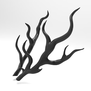 Vicar Amelia/Fantasy Antlers (3 styles) - 3D Model for 3D Printing (Digital Download - STL)