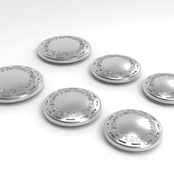 Thor Armor Disks with Optional Backs - 3D Model for 3D Printing (Digital Download - STL)