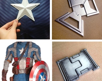 Captain America First Avenger Accessories - 3D models for 3D printing - (Digital Download - STL)