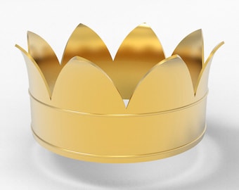 Simple Royal Crown - King or Queen (Digital Download - STL)