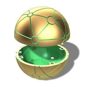 Illumina la mappa del pianeta del tesoro con magneti - Modello 3D per la stampa 3D (download digitale - STL)