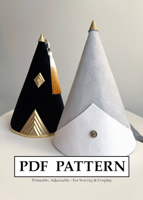 Witch Hat Atelier Pattern - Adjustable Printable Pattern for Sewing or Cosplay (Digital Download)