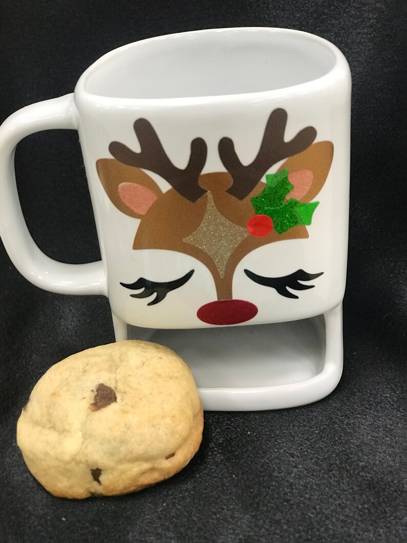 Animal Face Cookie Dunker Mug Kids Cocoa Mug Cookie Etsy