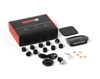 IC005 - Kit di 5 sensori per il sistema di monitoraggio della pressione dei pneumatici iCheck con display multicolore