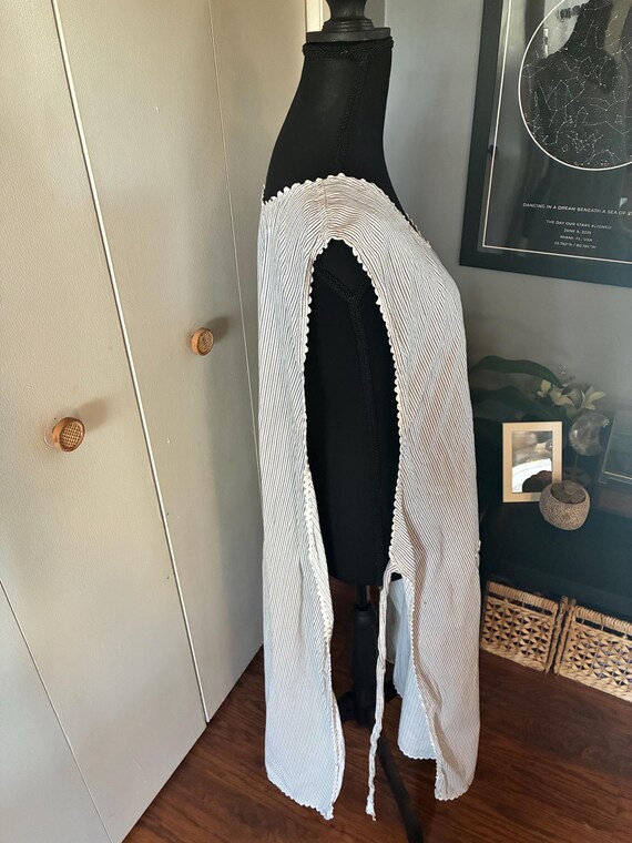Vintage Striped Apron-Style Housedress – Cottagec… - image 9
