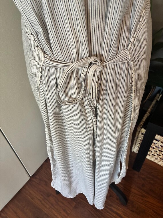 Vintage Striped Apron-Style Housedress – Cottagec… - image 6
