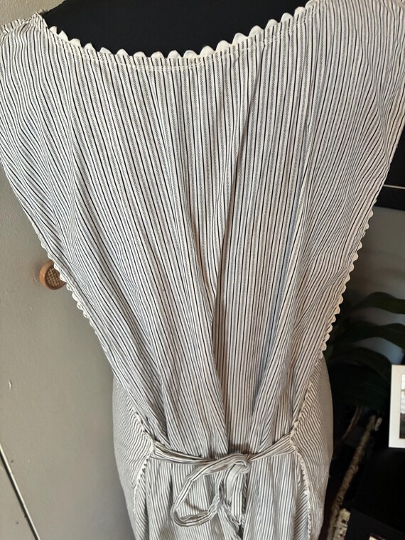 Vintage Striped Apron-Style Housedress – Cottagec… - image 5