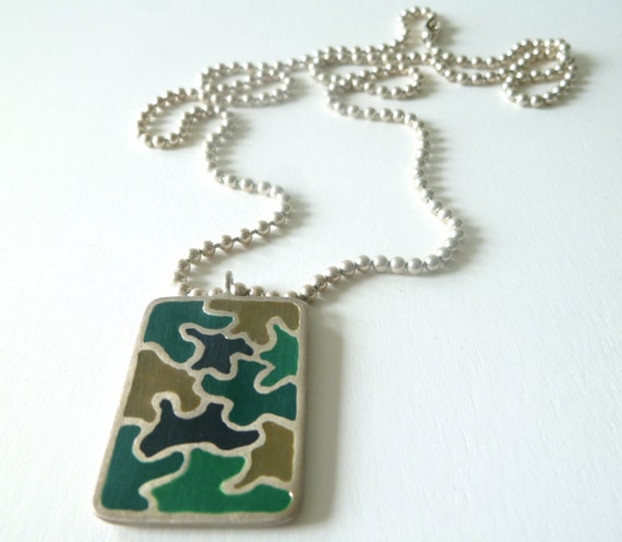 camo dog tag necklace