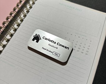 Custom Engraved Magnetic Name Tags | Personalized Name Badges for Work, Business, or Events