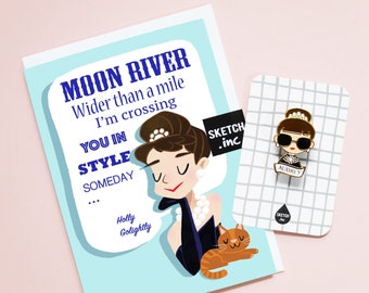 Audrey Hepburn Card - Etsy