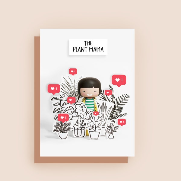 Plant Lover Greetings Card - plant card for her him