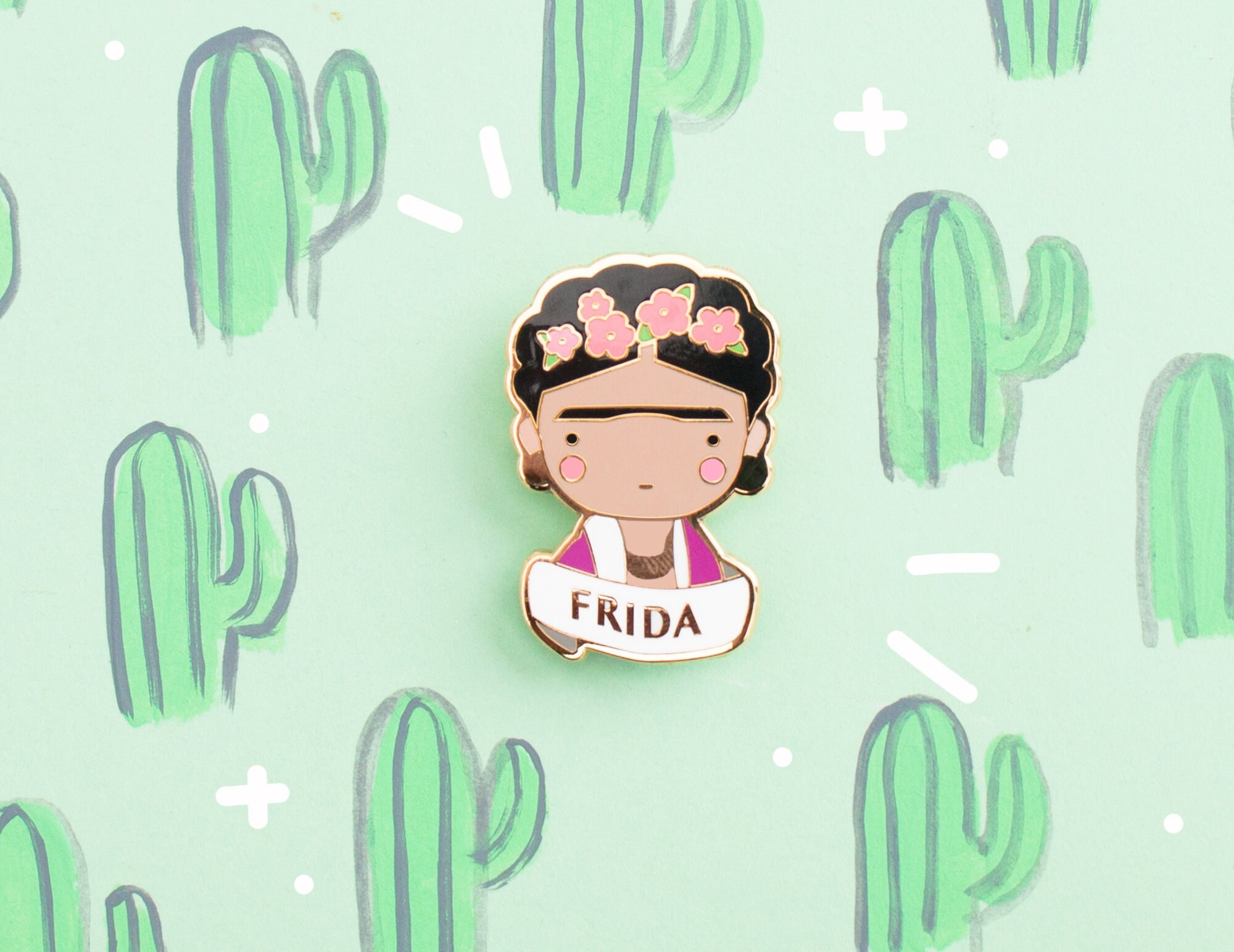 Broche camée bijou Frida Kahlo - Accessoire Fait Main